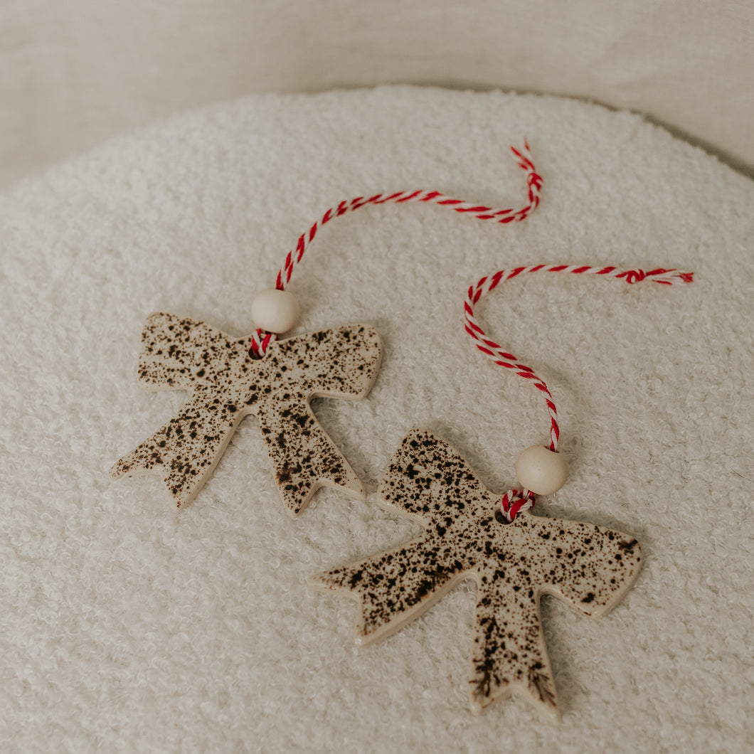 NKP Christmas Bows - PAIR